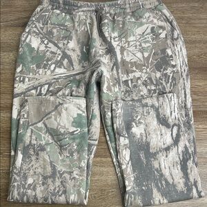 Rhyme Camo Fleece Sweatpants – XL/TG – Neutral Green Camouflage Joggers